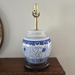Blue and White Ceramic Table Lamp
